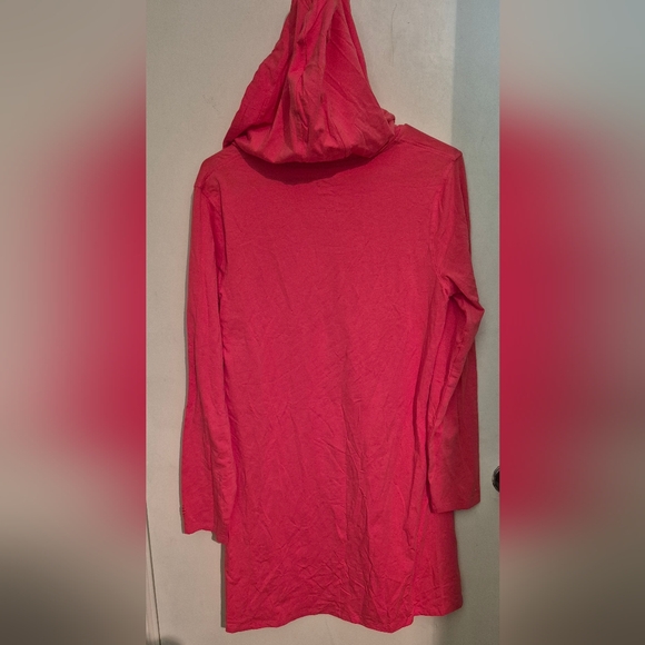 Coolibar Hooded Swim Coverup Dress Radiant Coral Sz.M NWT - Picture 6 of 13